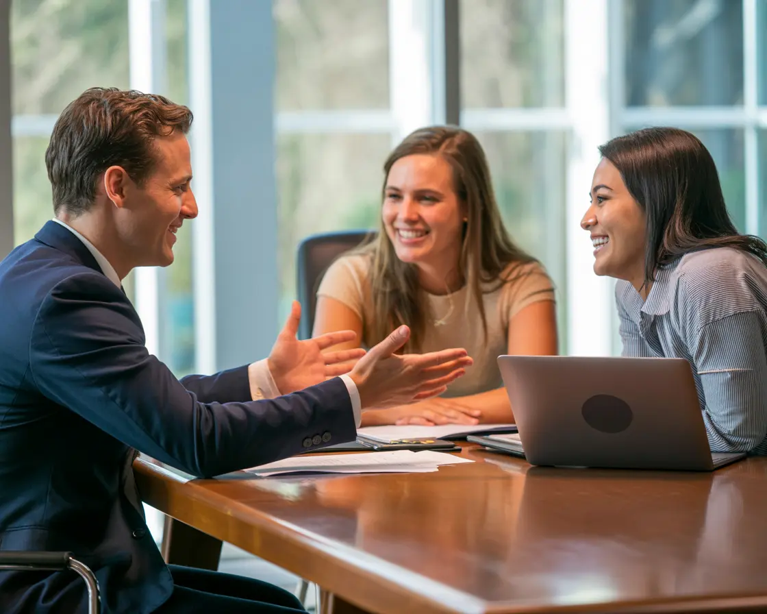 Debt collector agent drafting a document on her desk